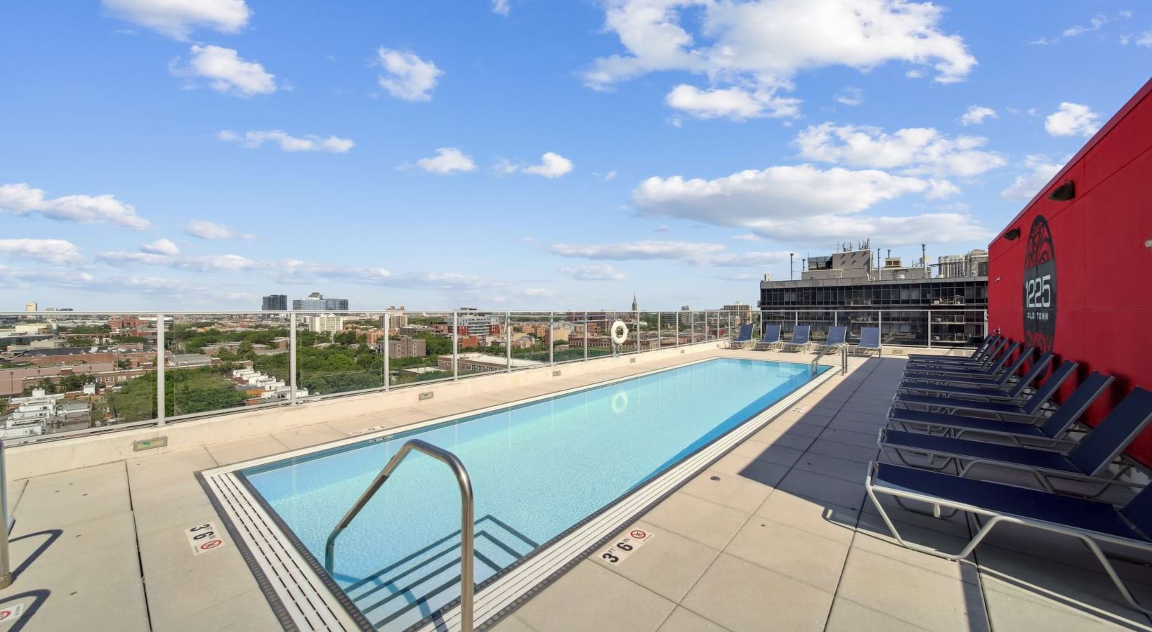 Resort-style swimming pool