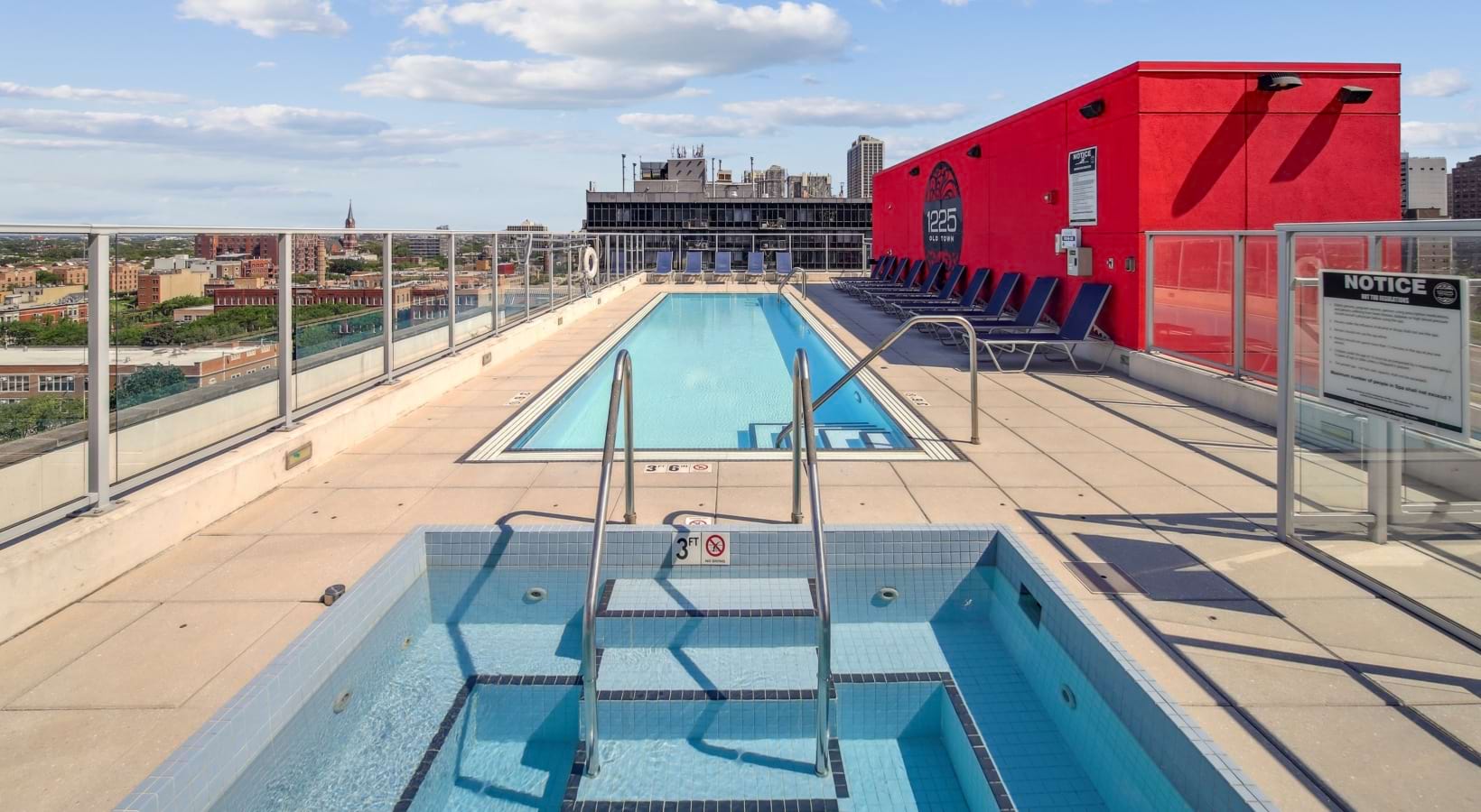 Resort-style swimming pool