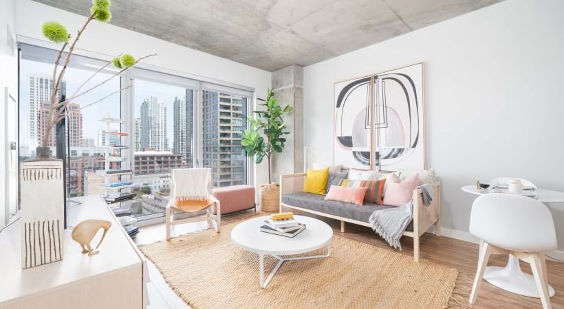 Model 1 Bedroom - Living